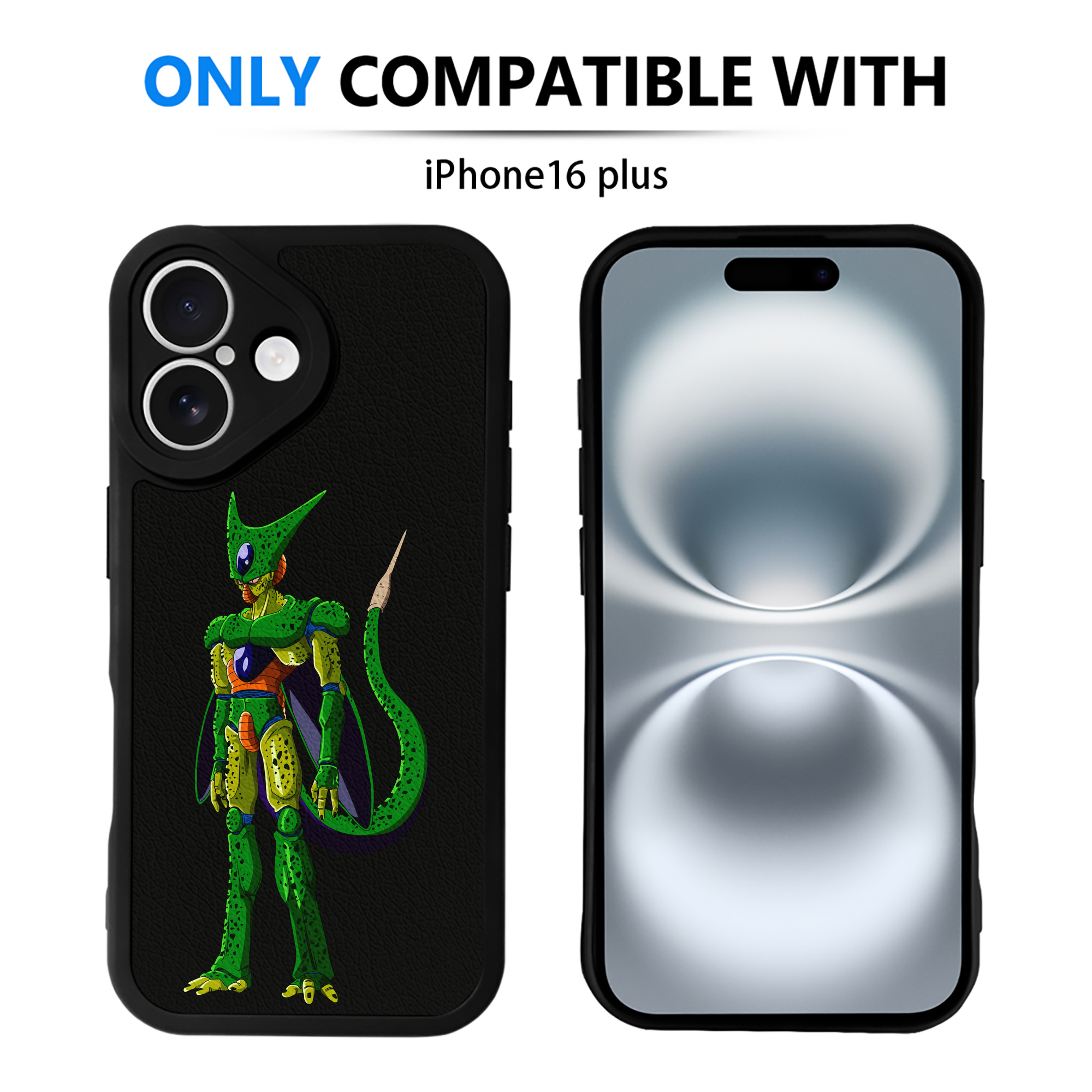 （画像用） ドラゴンボール セル DRAGON BALL Cell 【iPhone 16シリーズ対応】シリコンスマホケース（レザー調） 材質：シリコン